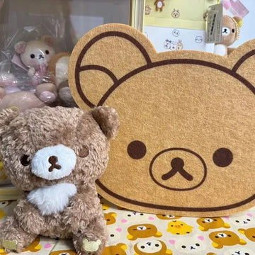 Rilakkuma Felt Board Cartoon Non-slip Bedroom Thickened Bear Wall Sticker Message Board Commemorative Photo Wall Gifts Custom