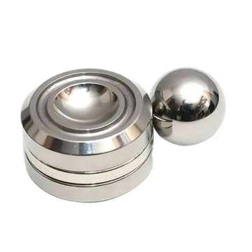 Adult Desktop Stress Relief Metal  Fidget Toy Decompression Hypnosis Rotary Gyro Fingertip Toy Kinetic Round Spinner Kids Gift