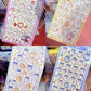 3D Cute 1/4pcs Crystal Stickers Chiikawa Usagi Phone Case Decoration Nail DIY Decorative Stickers for Notebook Laptop waterproof