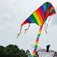 New Design Rainbow Kite , Fashion Easy Flying, Long Tail Kites with line Flying Toys Kite for Children Kids Outdoor Fun Sports