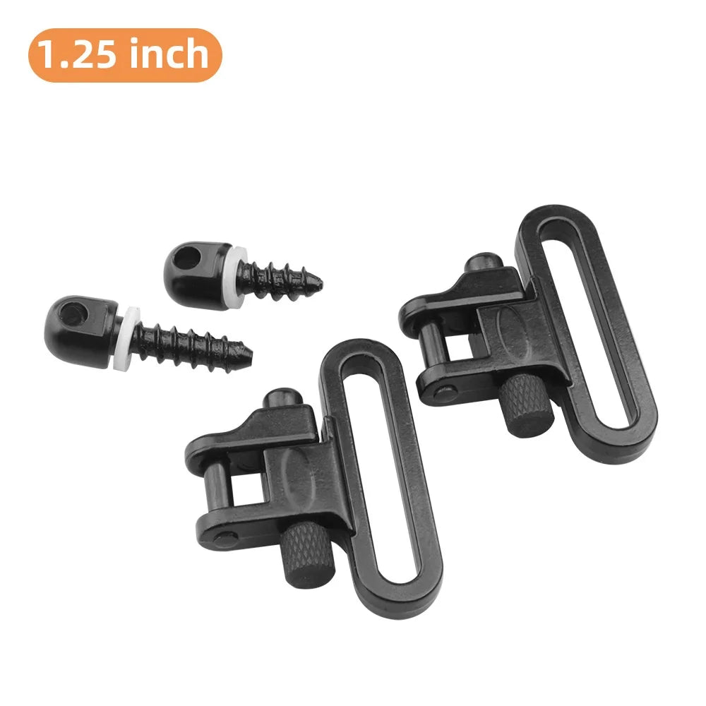 Tactical 1.25" QD Sling Swivel Mount Adapter Quick Detach 300lb Sling Swivel Clips Attachment Toy Gun Accessories