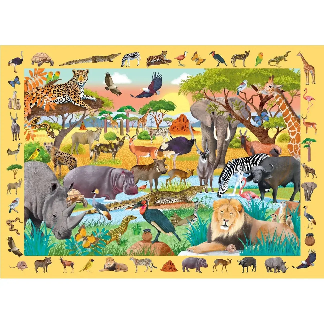Safari 100 Piece Seek & Find Jigsaw Puzzle Peter Pauper