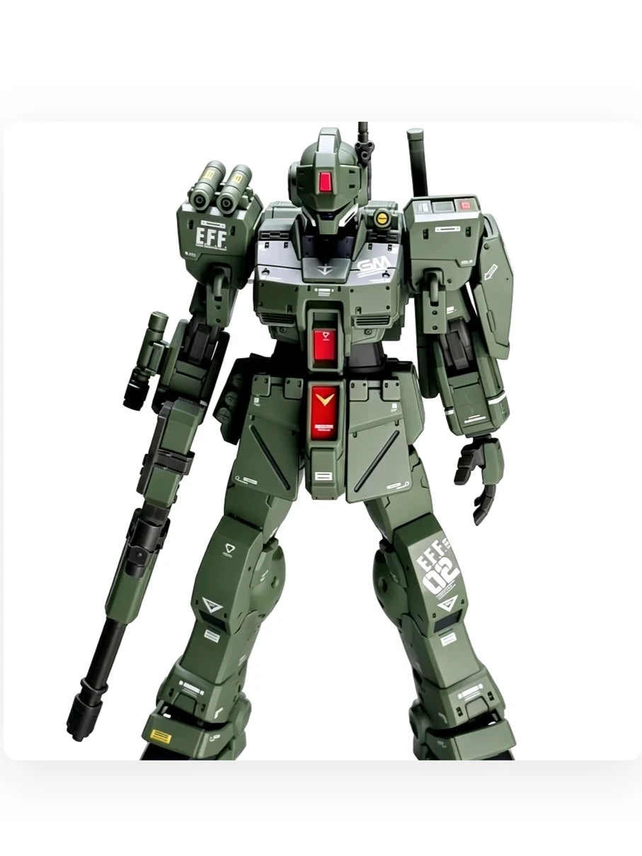 Matte Army Green Tactical Sci-Fi Mecha DIY Assembly Kit Full Movable Joint Robot Model Ornament for Teens Adult Hobbyists