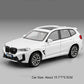 1:32 X3M 320i Toy Sports Car Model Pull Back Sound Light Doors Opened Alloy Diecast Miniature Vehicle Models Ornaments Gifts