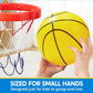 JOYFY 6 PCS Mini Basketballs 5 inches Colorful Small Ball for Basketball Hoop Inflatable Rubber Ball Toys for Toddlers Gift