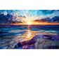 Sapphire Sunset 1000 Piece Jigsaw Puzzle Trippy