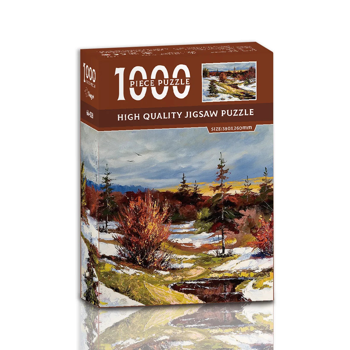 Micro Puzzle Puzzle 1000 Pieces Mini Landscape World Famous Painting Paper Decompression Healing Creative Educational Toy Puzzle