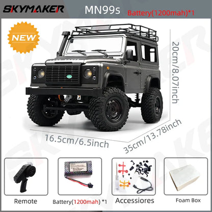 1:12 RC Car MN99s MN98 4WD Rock Crawler Remote Control Truck Toy