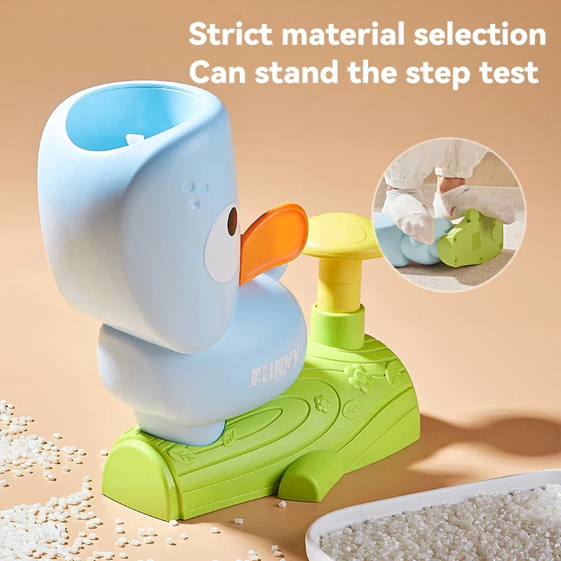 Air Launcher Toy Outdoor Soaring Flying Disc Flying Saucer Foot Launcher Kids Jump Sport Games Children Toys for Kids Boy Gifts