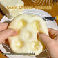 Giant Cheese Shaped Squeeze Stress Relief Toy Soft Thick Squishy Fidget Toy Non-Rigid Non-Springy Anxiety Relief for Kids Adults