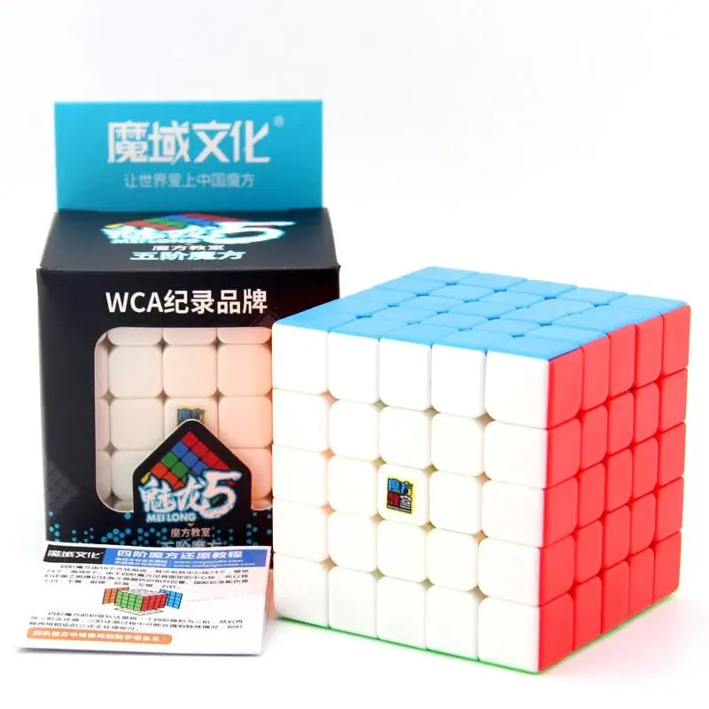 Moyu Meilong 5x5 Magic Speed Cube Stickerless Professional Fidget Toys Meilong 5x5x5 Cubo Magico Puzzle Children's Gifts
