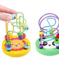 Colorful Wooden Roller Coaster Educational Circle Toy For Preschool Learning Bead Maze Toy Perfect Gift For Young Children