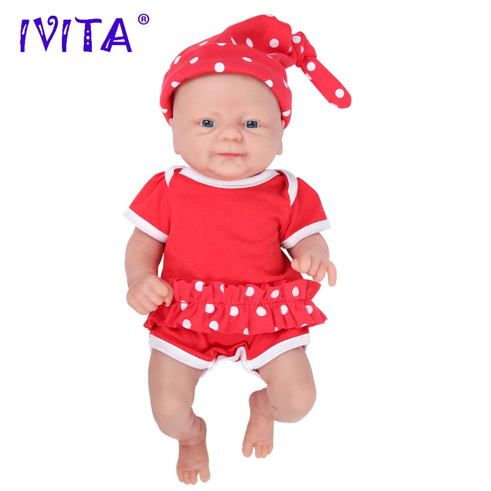 IVITA Authentic 100% Silicone Painted Reborn Baby Dolls Shipped from USA Warehouse Realistic Baby Dolls for Kids Christmas Toys