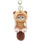 Kawaii Keychain Pendant Cartoon Mofusand Shark Cat Cross-Dressing Doll Backpack Decor Toys