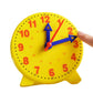 Children Montessori Clock Educational Toys Hour Minute Second Cognition Matching Puzzle Toys Kids Early Preschool Teaching Aid