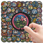 108Pcs Pocket Monster Patches Stickers Waterproof Cartoon Graffiti Decals for Phone Laptop Guitar Luggage Anime Fans Gift