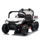 24V 4WD All-Terrain Kids Ride On Dump Truck Parental Remote Control 3 Speeds 2-Seater Off-Road Toy Car For Boys Girls
