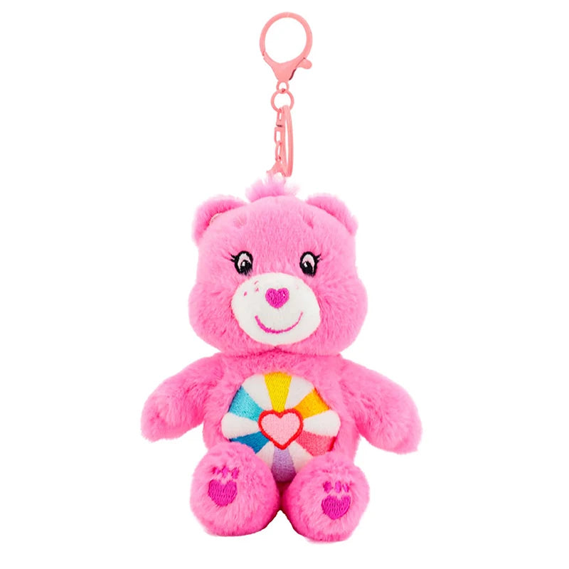 Care Bears Plush Toy Kawaii Squeak Sound Keychain 15cm Pendant Cute Cartoon Keychain Bag Luggage Decor Holiday Birthday Gift
