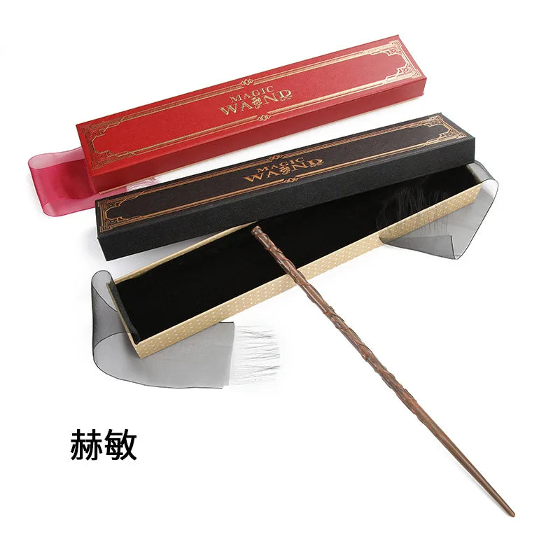 2026Anime Harri Pottee Show Metal Core Magic Dumbledore Wand Children Decoration Toy  For Kids Hermione Bacchetta Di Magic Stick