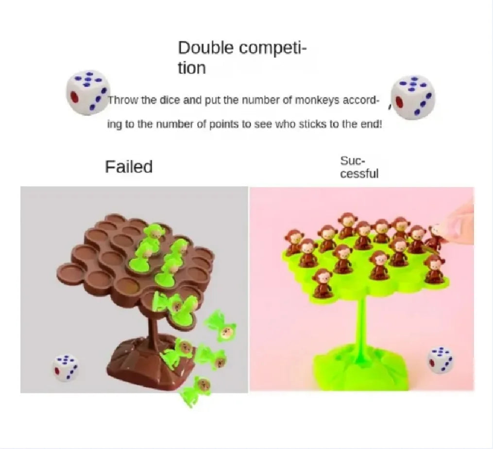 Monkey Balance Tree Focus Balance Training Children's Toys Folding Music Series Parent Child Interactive Board Game