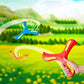 Children Boomerang Soft Three-leaf Cross Outdoor Toy Flying Disc Adult-kids Interactive Sports Toy for Puzzle Decompression Gift