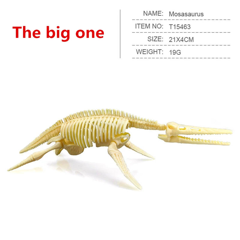 12pcs/set Jurassic Dinosaurs Skeleton Model Archaeology Tyrannosaurus Pterosaur Home Decoration Toys For Christmas Gifts