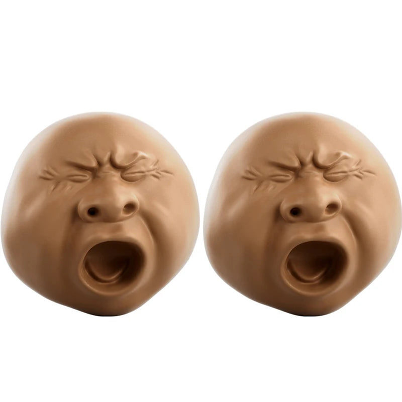 Novelty Gifts Funny Yawning Face Tea Pet Relax Squeeze Nose Water Spray Fidget Anxiety Stress Relief Toys For Kids Adults