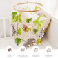 Baby Crib Mobile Rattle Toy For 0-12 Months Cartoon Felt Forest Animal Bed Bell Hanging Wooden Bracket Mobile Newbaby Rattle Toy