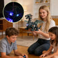 Kids Electric Walking Dragon Toy with Music & Light Interactive Mechanical Dinosaur Toy with Pull Rope Educational Gift for Boys