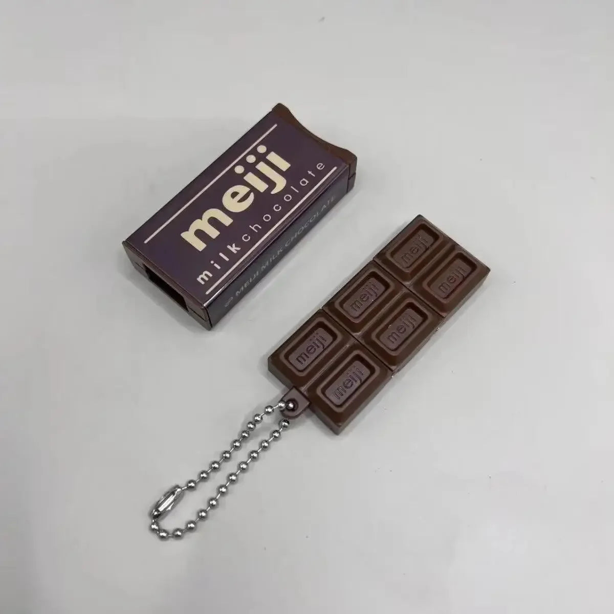 Japanese Simulated Chocolate Fidget Toy Bendable Stress Relief Keychain Creative Gift