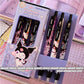 3Pcs Genuine Sanrio Hello Kitty 0.5MM Gel Pens Kawaii  Cinnamoroll Kuromi Black Pen Student Stationery Supplies School Gifts