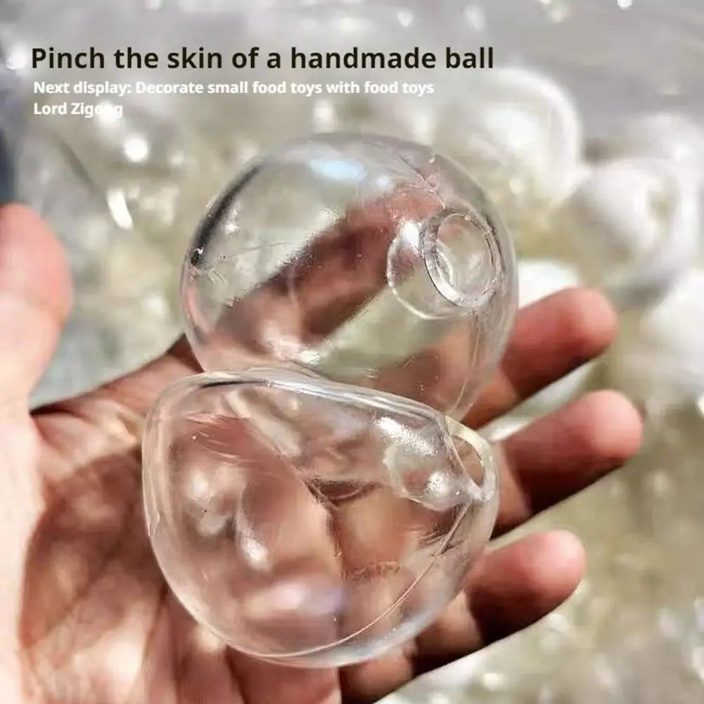 DIY Air Ball Skin Handmade Stress Relief Toy Fruit Paste Malt Sugar Slow Bounce  Super Large 9cm