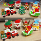 HUIQIBAO Children Mini Christmas Tree Santa Claus Model Micro Bricks Building Block DIY Snowman Elk Bricks Toys for Adult Gift