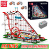 Mould King 11014 The Motorized Rolle Coaster Building Block Assembly Technical Rolle Coaster Brick Toys Kids Christmas Gift