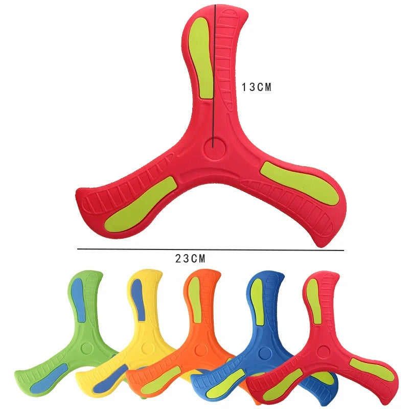 1/2/3pcs Boomerang Soft Three-leaf Cross Adult Interactive Outdoor Toy Puzzle Decompression Gift