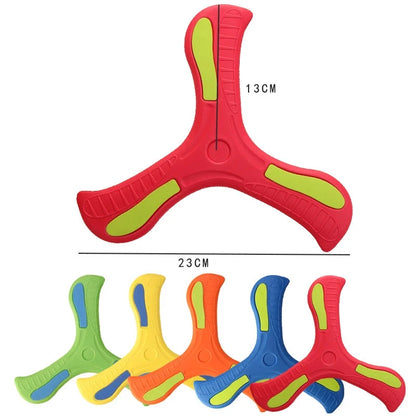 1/2/3pcs Boomerang Soft Three-leaf Cross Adult Interactive Outdoor Toy Puzzle Decompression Gift