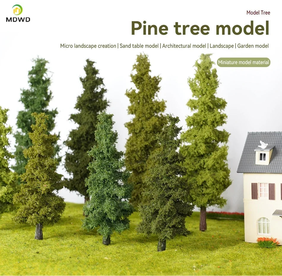 14/21cm Model Train Layout Wire Tree Model Simulation Tree Military Sand Table Material Handmade Diy Landscape Model Tree
