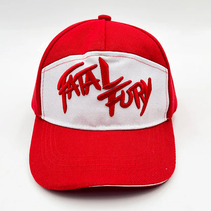 King of Fighters Fatal Fury Terry Bogard Cosplay Baseball Caps Red Embroidery Hat Adjustable Hats Adult Unisex Costume Prop