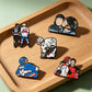5 PCS'Heated Rivalry' Quote Enamel Pin TV Drama Baseball Uniform Brooch Lapel Pin Badge on Backpack Clothing Accessories Jewelry