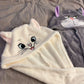 Cute Lucifer Cat Marie Cat Dry Hair Cap Women Plush Towels Shower Cap Towel Bath Hats Quick Drying Soft Lady Turban Head Girl