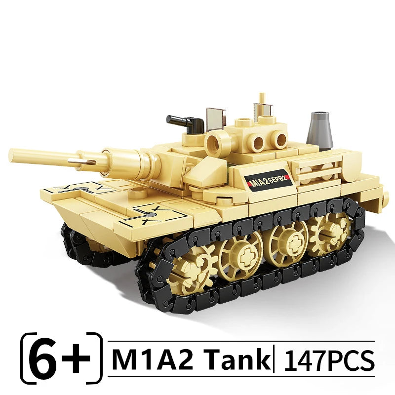 MOC Tank Anti Aircraft Guns Anti-Aircraft Missile Fighter Jets War Military City Vehicle Car Building Blocks Model Bricks Sets