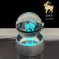 Pokemon 3D Crystal Ball Pikachu Gengar Eevee Mewtwo Anime Game Pokeball Led Night Light Base Kids Birthday Gift Home Decoration