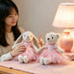 1Pc 28cm Cute Ballet Skirt Bear & Bunny Peluche Toy Lovely Appease Animal Dolls Rabbit Toys Birthday Christmas Gift