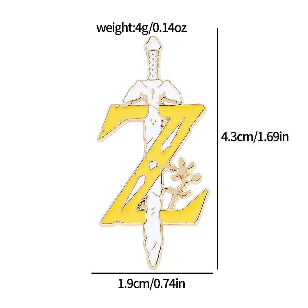 Anime Game Badges Enamel Brooches Metal Lapel Pins for Backpacks Costume Fashion Jewelry Cosplay Accessories Gifts
