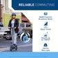 Hiboy S2 Pro 500W Electric Scooter for Adults, 19MPH 25 Miles Range, 10'' Solid Tires Folding E-Scooter, Dual Braking System Portable Commuter Scooter with LED Light