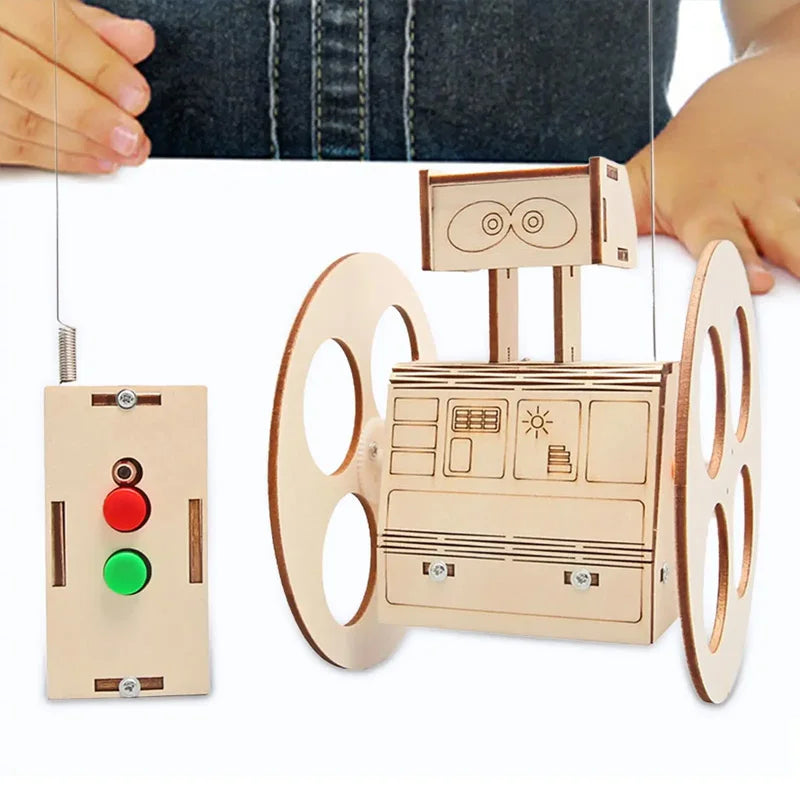 New 3D Assembly Remote Control Robot Model Children's DIY Handmade Science Experiment Toy Set Children's Educational Toys Gift