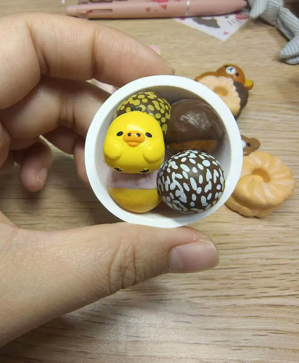 New Products In Stock Easy Bear Donut Series  Blind Box Figurines Cute Desktop Ornaments Holiday Surprise Gifts For Fans