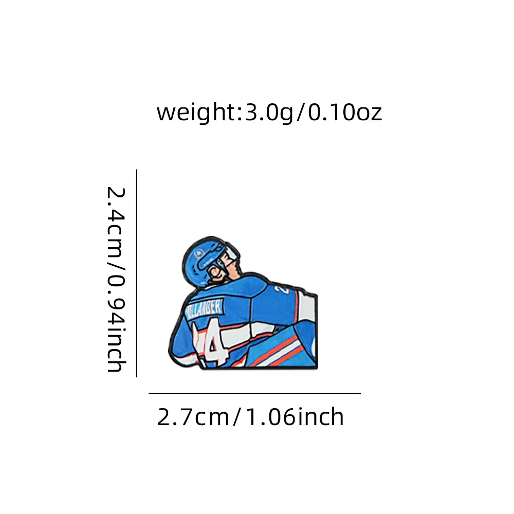5 PCS'Heated Rivalry' Quote Enamel Pin TV Drama Baseball Uniform Brooch Lapel Pin Badge on Backpack Clothing Accessories Jewelry
