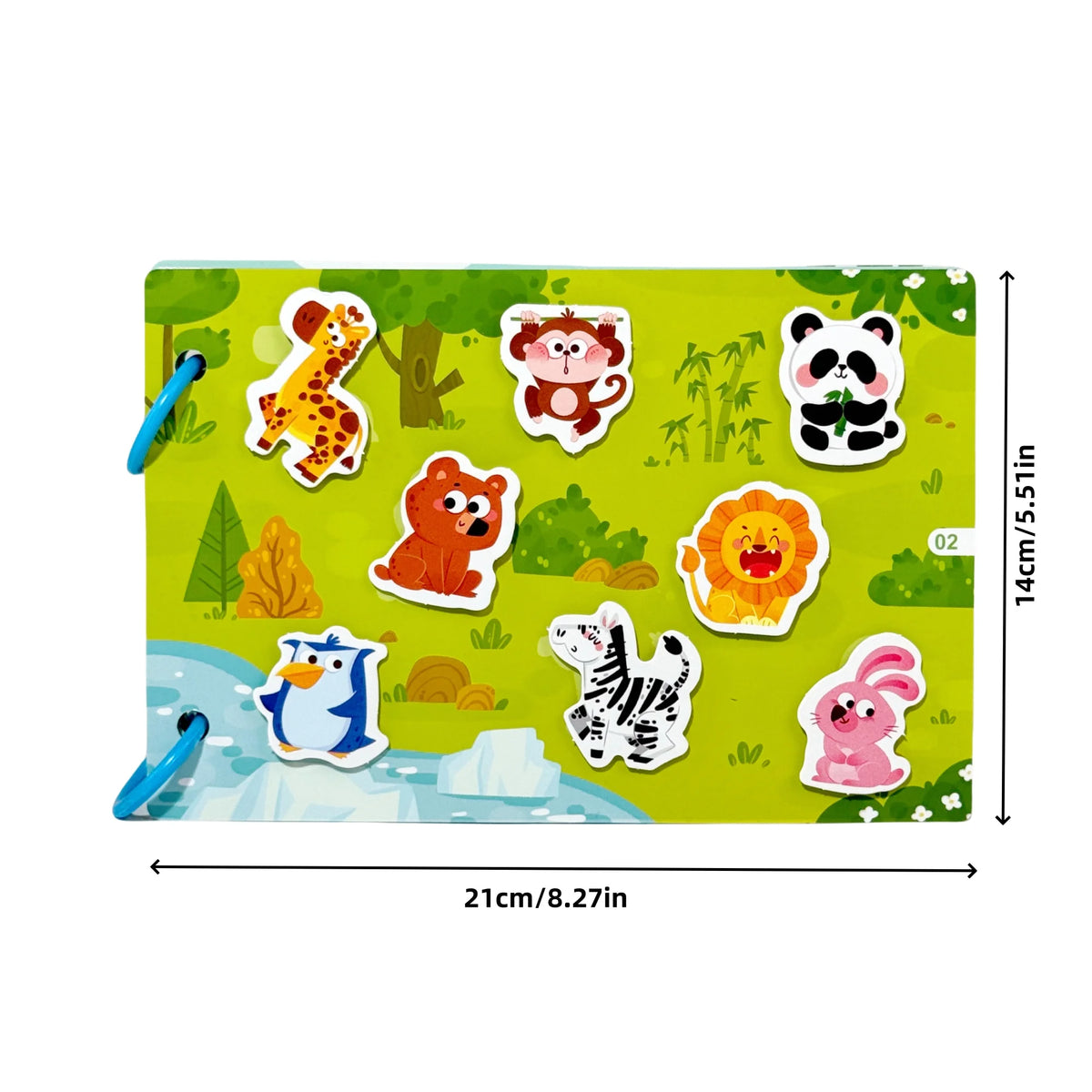 Dinosaur Fruit-Themed Busybook Quiet Book, with 5 Major Themes and Various Accessories, Designed for Children Aged 36 Months and Above, Covering Numbers, Letters, and Colors, with Clear and Easy-To-Understand English Instruct