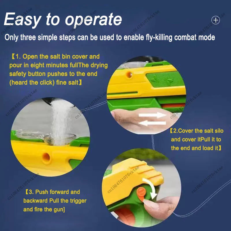 Newly Upgraded Salt Gun, Fly And Mosquito Killing Gun, Mosquito Killing Gun, Adult Simulation Toy Gun, New Version 3.0